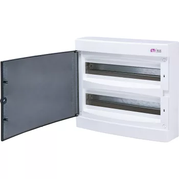   ETI ECT 2x18PT DIDO-E 2x18 modulos elosztó szekrény, falra szerelhető, átlátszó ajtóval	1101081