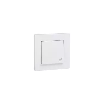 Schneider ASFORA kapcsoló Egypólusú nyomó, csengő - IP44, fehér kültéri