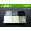SCHNEIDER EPH2900221 Asfora Aljzat, gyermekvédelemmel, csavaros bekötés, fehér 2P+F