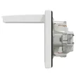 SCHNEIDER EPH3100321 Asfora Aljzat, gyermekvédelemmel, csapfedeles - IP44, fehér 2P+F