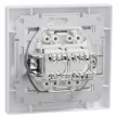 SCHNEIDER EPH4400121 Asfora UTP aljzat, fehér 2xRJ45 Cat5e
