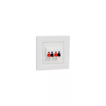   SCHNEIDER EPH5700121 Asfora Hangszóró csatlakozó, dupla, fehér