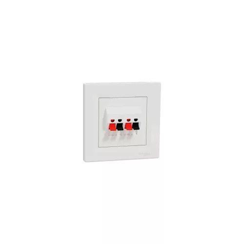 SCHNEIDER EPH5700121 Asfora Hangszóró csatlakozó, dupla, fehér