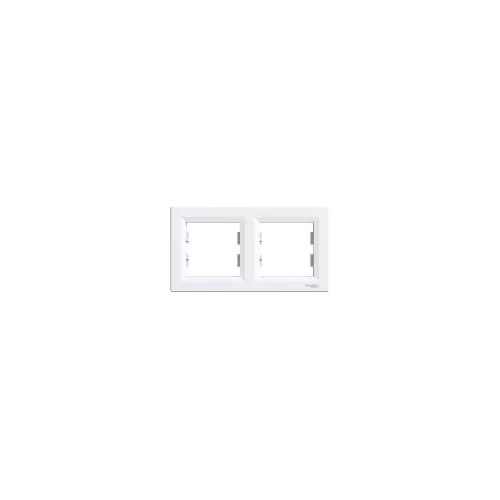 SCHNEIDER EPH5800221 Asfora Kapcsoló kettes keret, vízszintes, fehér