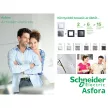 SCHNEIDER EPH6500121 Asfora Fényerőszabályzó, váltó, jelzőfényes, 60-600W, fehér