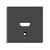 SCHRACK HDMI csatlakozó fedlap, antracit - EV114051