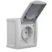 SCHRACK EV211001 VISIO falon kívüli dugaszolóaljzat, rugós csatlakozás, IP54