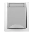 SCHRACK EV211001 VISIO falon kívüli dugaszolóaljzat, rugós csatlakozás, IP54