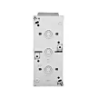SCHRACK EV211013 Falon kívüli dupla dugaljzat, függőleges, rugós IP54