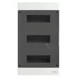 SCHNEIDER EZ9EUC312 Kiselosztó PE/N-sínnel 3x 12M falonkívüli fehér IP40 átlátszó teli ajtó EAS