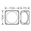 HENSEL FK0402 Tűzálló kötődoboz 104mmx104mmx70mm sorkapoccsal