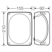 HENSEL FK1610 Tűzálló kötődoboz 210mmx155mmx92mm sorkapoccsal