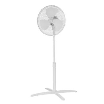 SOMOGYI FS40-21M Álló ventilátor, 40 cm-es lapátátmérő, állítható magasság, 3 fokozat, 40W, feh