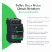 SCHNEIDER GV2P07 Motorvédő kapcsoló 3P 1.6-2.5A-hő 100kA fix termomágneses csavaros TeSys
