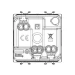 GEWISS GW10241 Csatlakozó aljzat 3P 16A 2P+PE 2M Germany