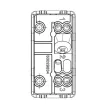 GEWISS GW20510 Nyomógomb N101 1P 10A 1modul