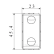 GEWISS GW20510 Nyomógomb N101 1P 10A 1modul