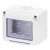 GEWISS Szerelvénydoboz system falonkívüli csapfedeles 3 MODUL, IP55 99x82x65mm - GW27043