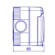 GEWISS Szerelvénydoboz SYSTEM 4modul IP55 132x82x65mm - GW27044