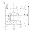 GEWISS GW62220H Beépíthető aljzat 32A 4P