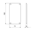 GEWISS GW68295 COMBIBLOC-hoz vakfedél