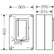 HENSEL HB3000-CS 1/3F mérőszekrény-modul M63A csoportos mérőhöz 1-szintes 1-mérőhely 