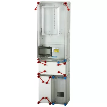   HENSEL HB3000F4-U 1/3F Mérőszekrény 1xM63A földkábeles +1x4M +1xdugaljhely 1-szintes 1-mérőhely