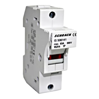   SCHRACK Biztosítós szakaszoló kapcsoló, 14x51mm, 1 pólusú, 50A - IS506141
