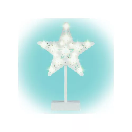 SOMOGYI KAD 20 STAR csillag asztaldísz, 20 db LED, ABS műanyag, 25 x 39 cm