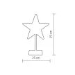 SOMOGYI KAD 20 STAR csillag asztaldísz, 20 db LED, ABS műanyag, 25 x 39 cm