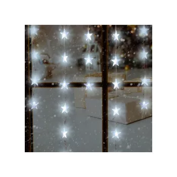   SOMOGYI KAF 50L LED-es fényfüggöny, csillag, 1,35m, 230V beltéri hidegfehér
