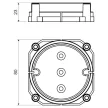 KOPOS KBV1KB Betondoboz-tető KBT1 betondobozhoz