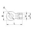 TRACON KSZ4 Szigetelt szemes saru 2,5mm2 M4 50db/csomag