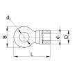 TRACON KSZ8 Szigetelt szemes saru 2,5mm2 M8 50db/csomag
