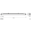 SCHRACK LITP0083 DEVO BASIC 36W 4680lm 3000K/4000K/6500K 1200mm IP65 fehér Por- és páramentes l