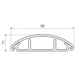 KOPOS LO 50 HD Taposócsatorna 50x14mm