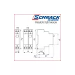 SCHRACK LQ611230 Sorba építhető impulzuskapcsoló, 1z, 230VAC, 1KE