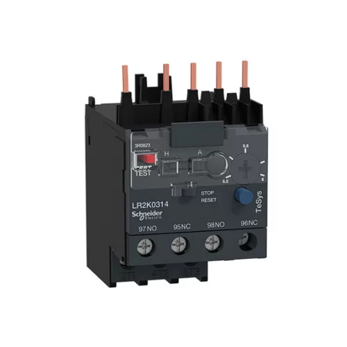 SCHNEIDER LR2K0314 Motorvédő relé (hőkioldó) 5.5-8A 1-ny 1-z ráépíthető/önállóan szerelhető TeS