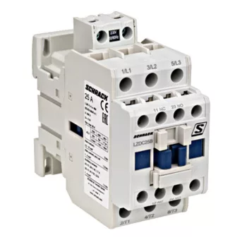   SCHRACK Mágneskapcsoló 3p, CUBICO Classic, 11kW, 25A, 1z+1ny, 230VAC - LZDC25B3
