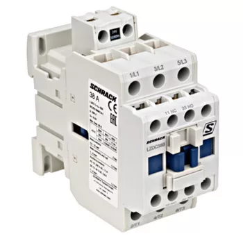   SCHRACK Mágneskapcsoló 3p, CUBICO Classic, 18,5kW, 38A,1z+1ny, 24VAC - LZDC38B0