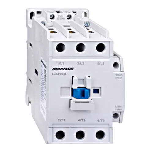 SCHRACK Mágneskapcsoló 3P, CUBICO High, 30kW, 65A 1z+1ny 230VAC - LZDH65B3