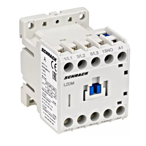 SCHRACK Mágneskapcsoló 3p, CUBICO Mini, 2,2kW, 6A, 1z, 24VAC - LZDM0610