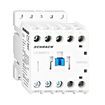   SCHRACK Mágneskapcsoló 3p, CUBICO Mini, 2,2kW, 6A, 1z, 230VAC - LZDM0613