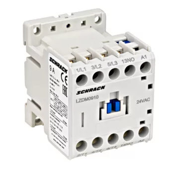   SCHRACK Mágneskapcsoló 3p, CUBICO Mini, 4kW, 4kW, 9A, 1z, 24VAC - LZDM0910