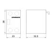 SCHRACK LZZCH011 Segédérintkező, mellső, CUBICO Classic, 1z+1ny