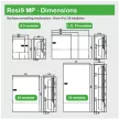 SCHNEIDER MIP12312 S Mini Pragma kiselosztó falon kív. átlátszó ajtó 3 mod 3 sor IP40 fehér PE/