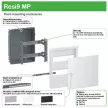 SCHNEIDER MIP22312S Új mini Pragma kiselosztó süllyesztett átlátszó ajtó 36M 3sor IP40 feh PE/N