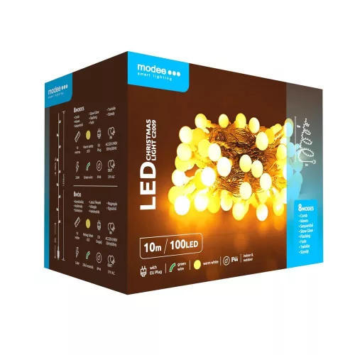 MODEE ML-C2009 Karácsonyi LED Füzér 100LED/10m/10cm