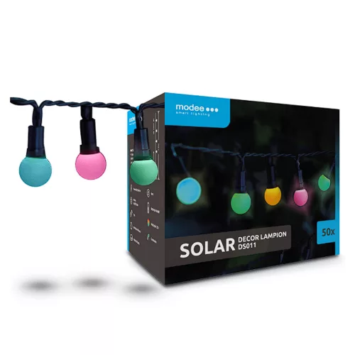 MODEE LIGHTING DS011 LED Szolár Napelemes Dekor Lampion 50db 7,9m