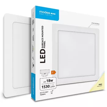   MODEE LIGHTING ML-LPS4000K18WA LED Panel Négyzet - Felszerelhető 18W 4000K (1530 lumen)